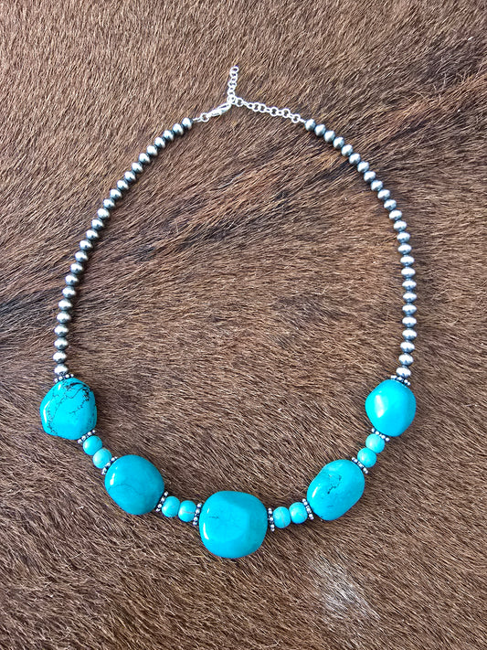 Turquoise Nugget Necklace