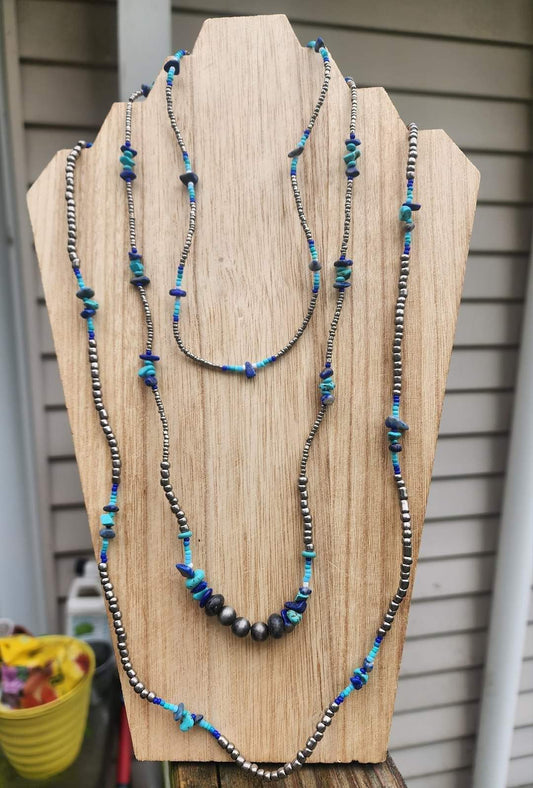 Turquoise/blue Necklace Set