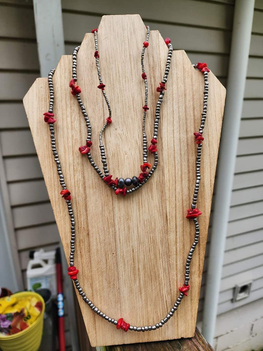 Red Necklace Set