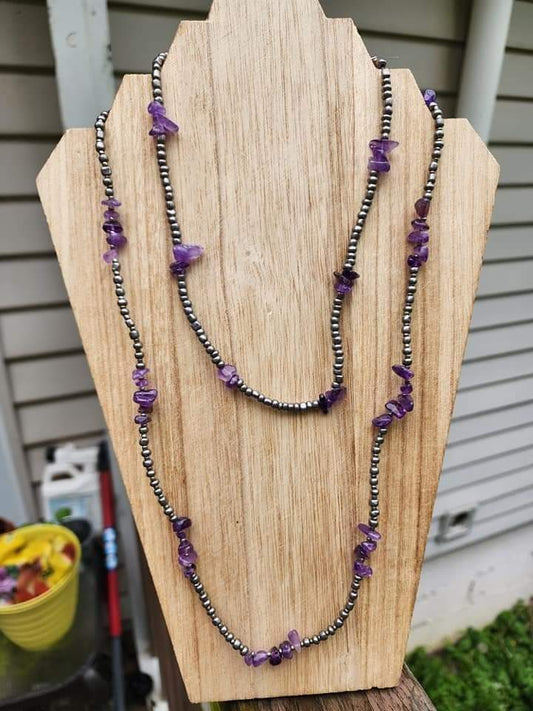 Purple Necklace Set