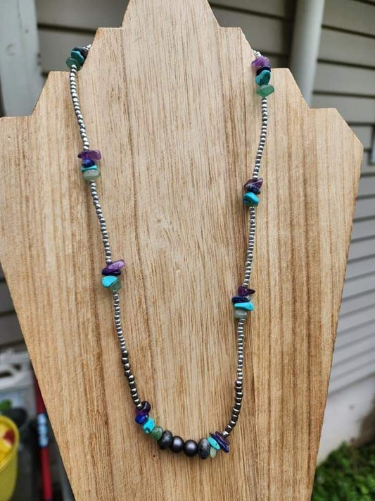 Purple/Turquoise Necklace