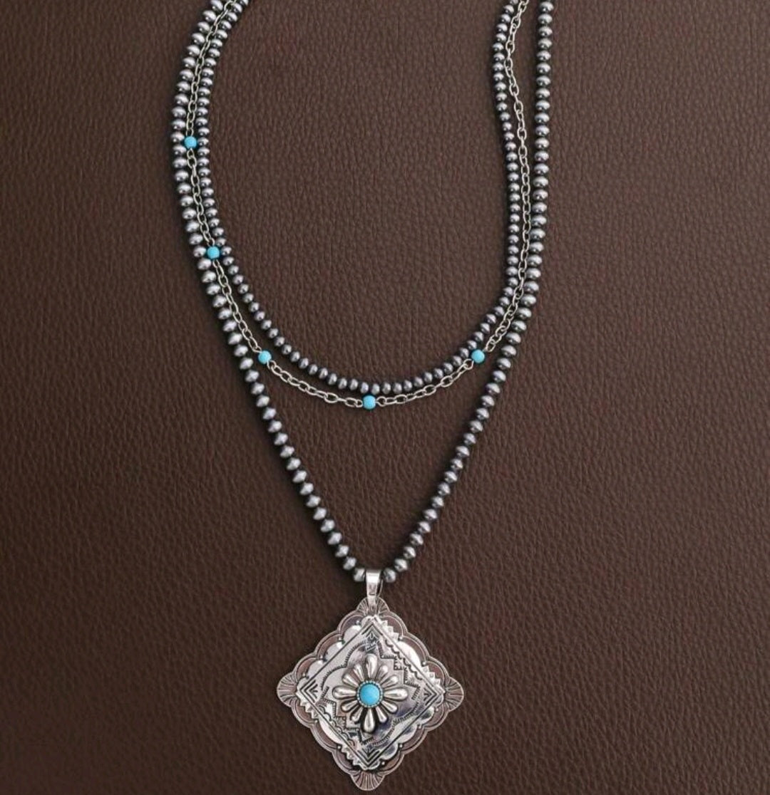 Navajo Pendant Necklace Set