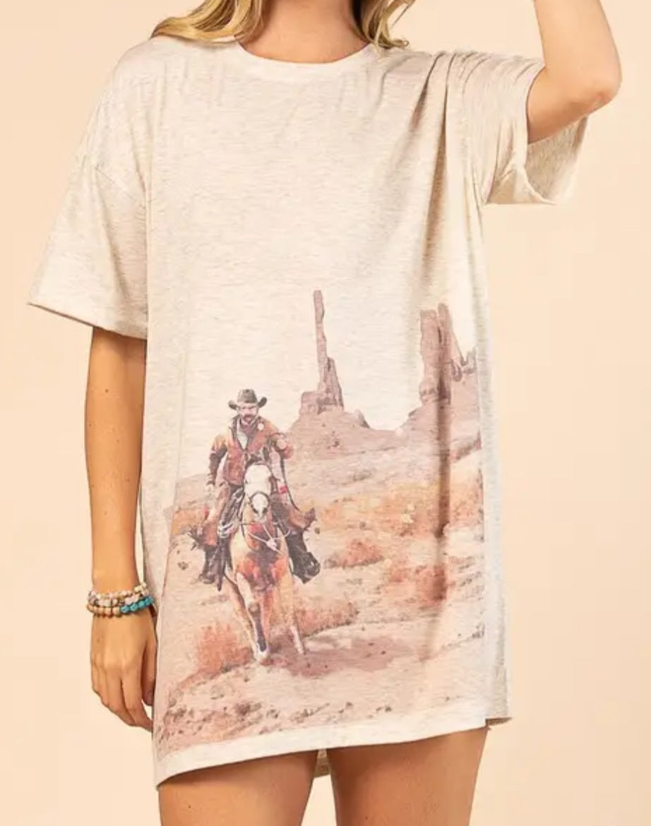 Cowboy Tshirt Dress