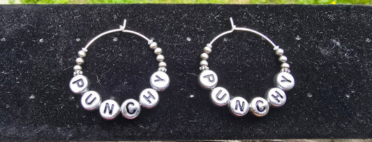 "Punchy" Hoop Earrings
