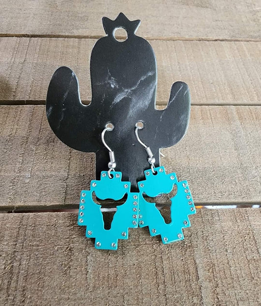 Longhorn Dangle Earrings