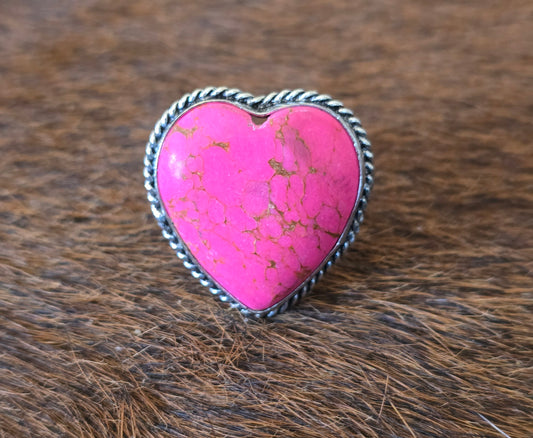 Pink Heart Ring