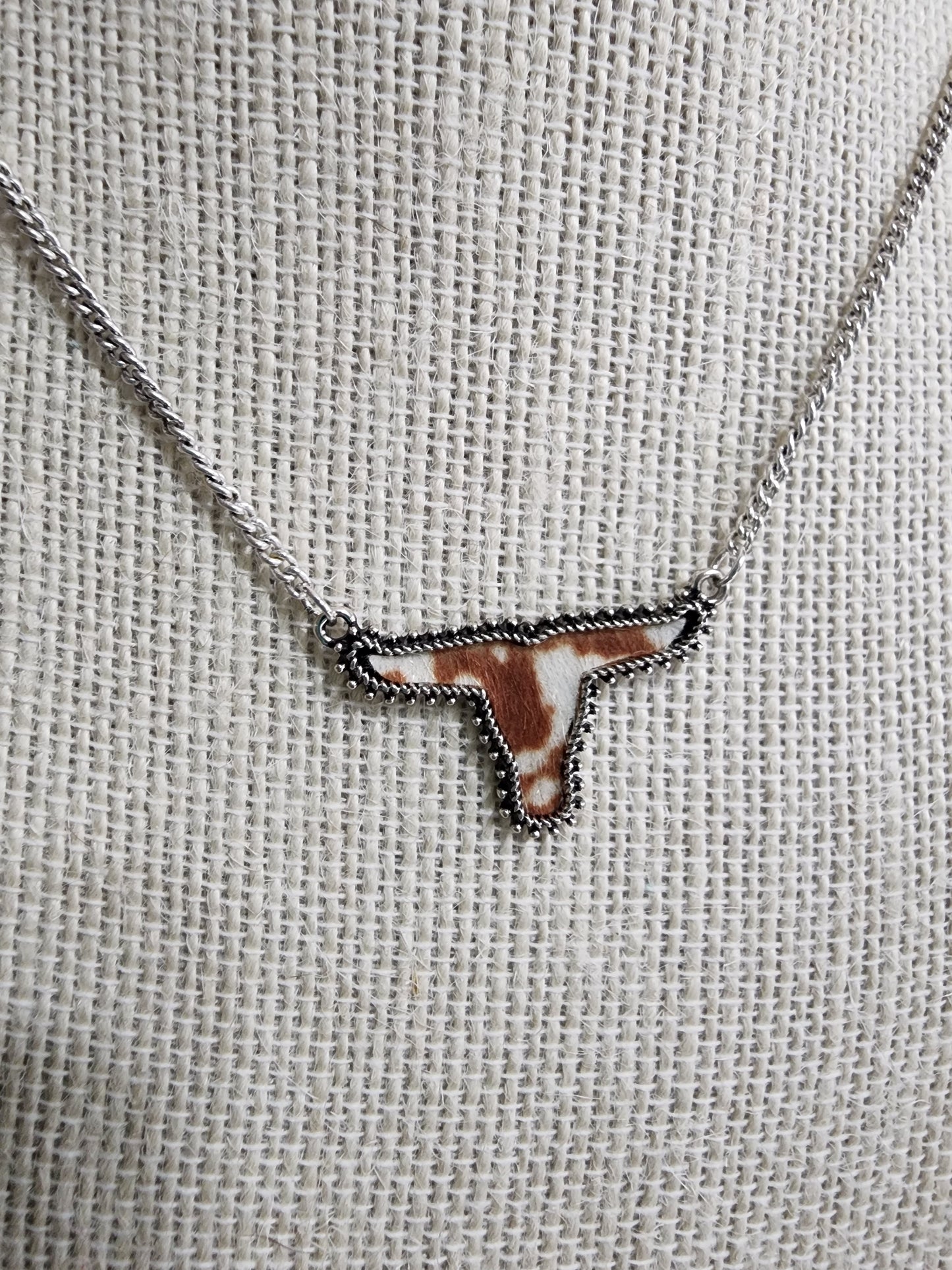 Longhorn Charm Necklace