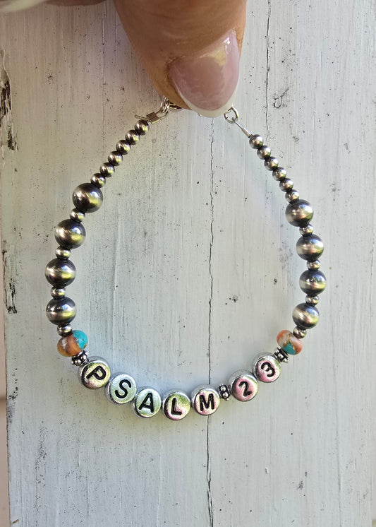 "Psalm23" Pearl Bracelet