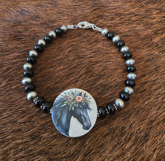 Black Horse Bracelet