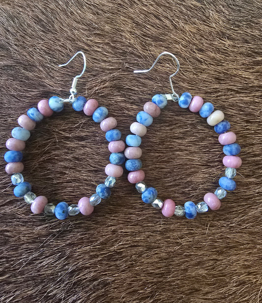Blue & Pink Earrings