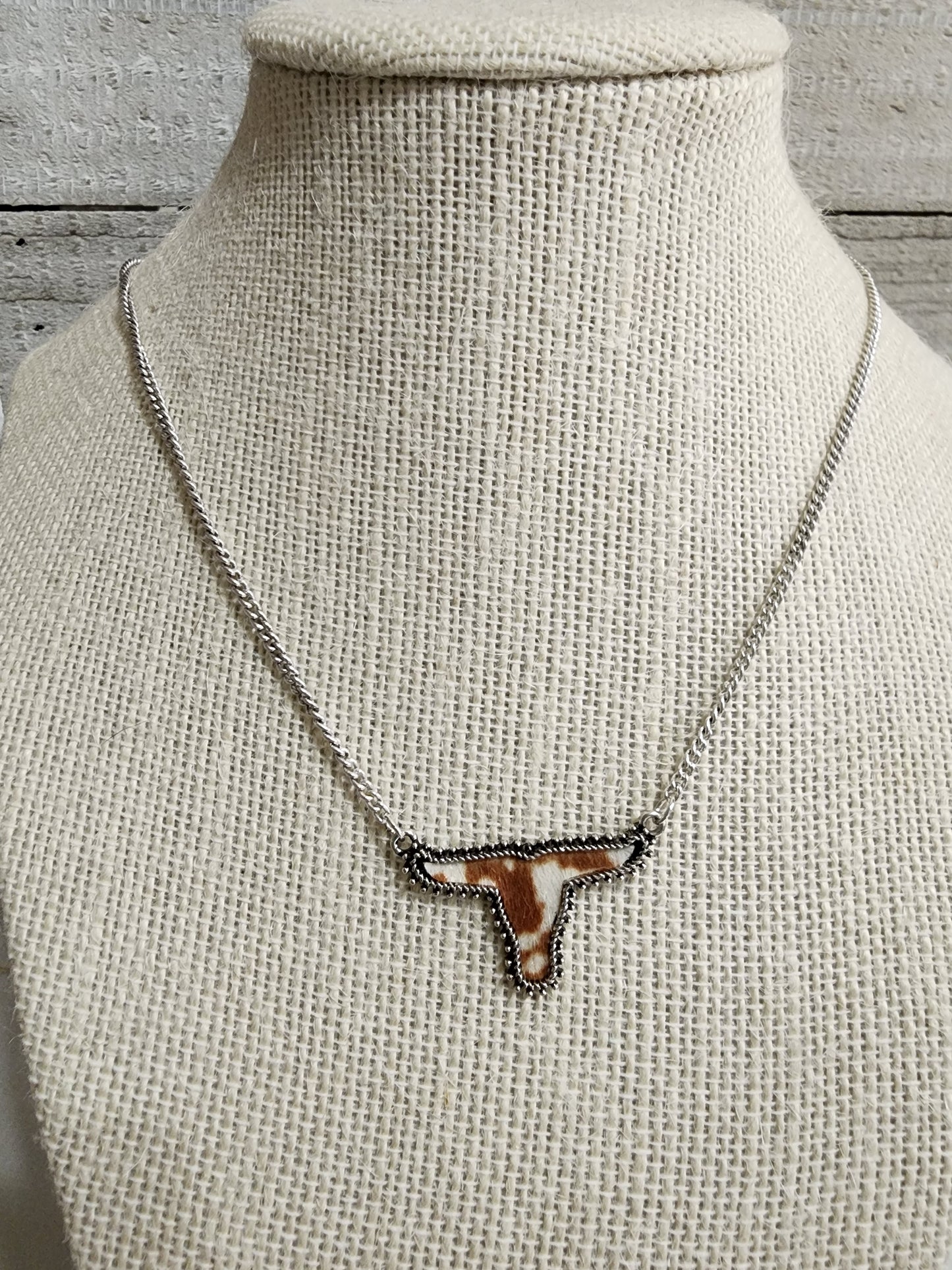 Longhorn Charm Necklace