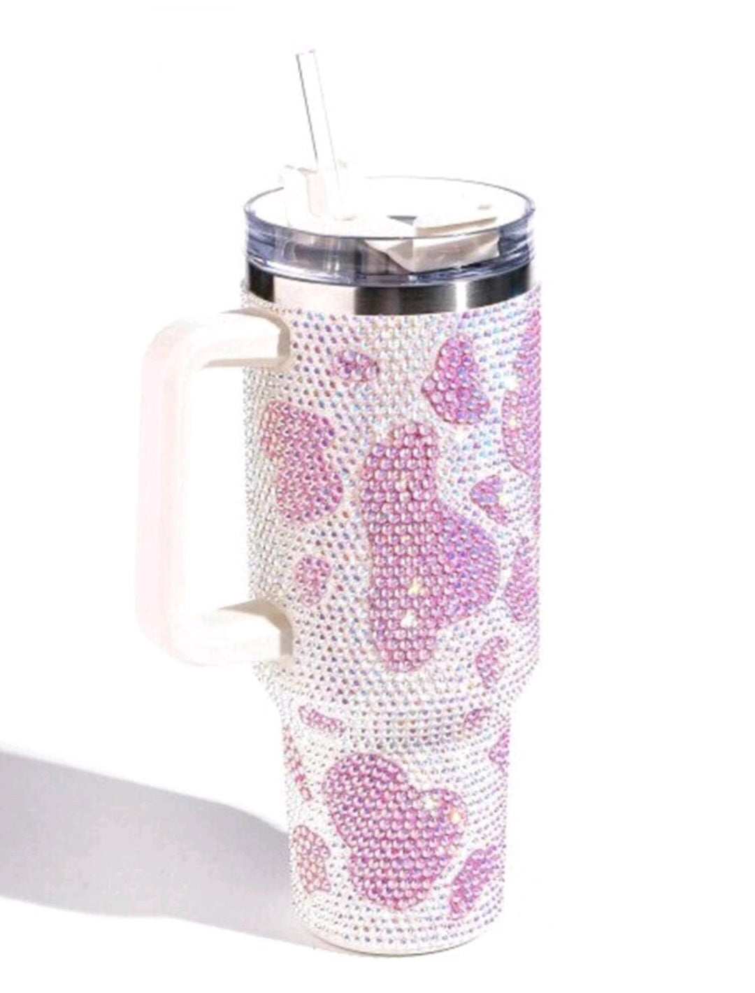 Cow Print Sequin Tumbler