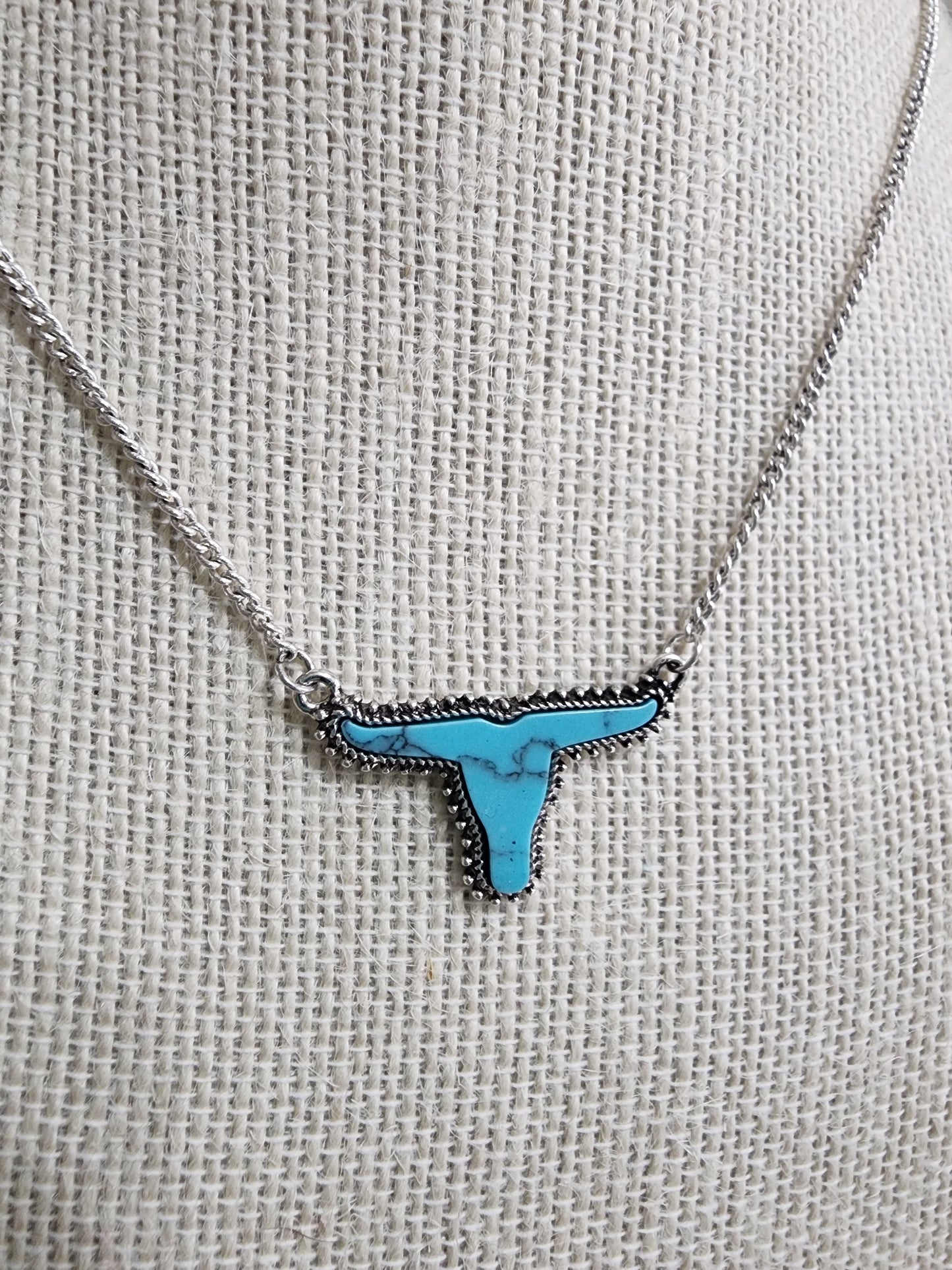 Longhorn Charm Necklace