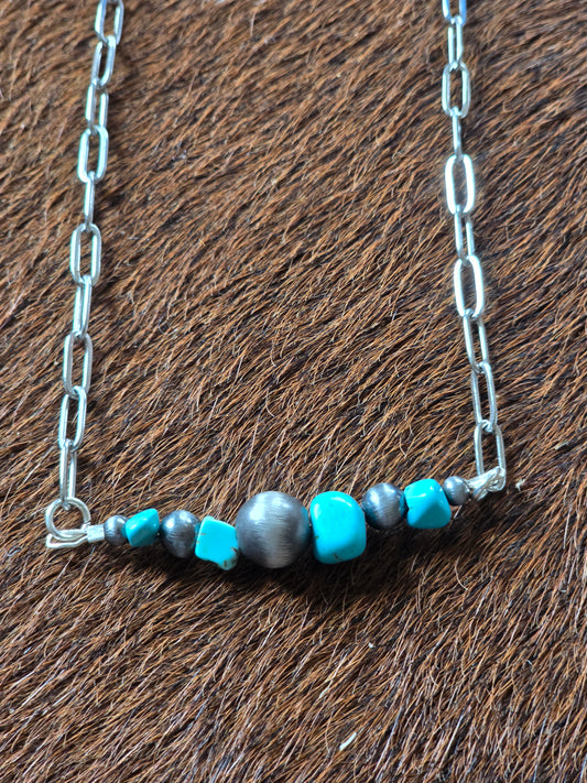 Faux Pearl Bar Necklaces
