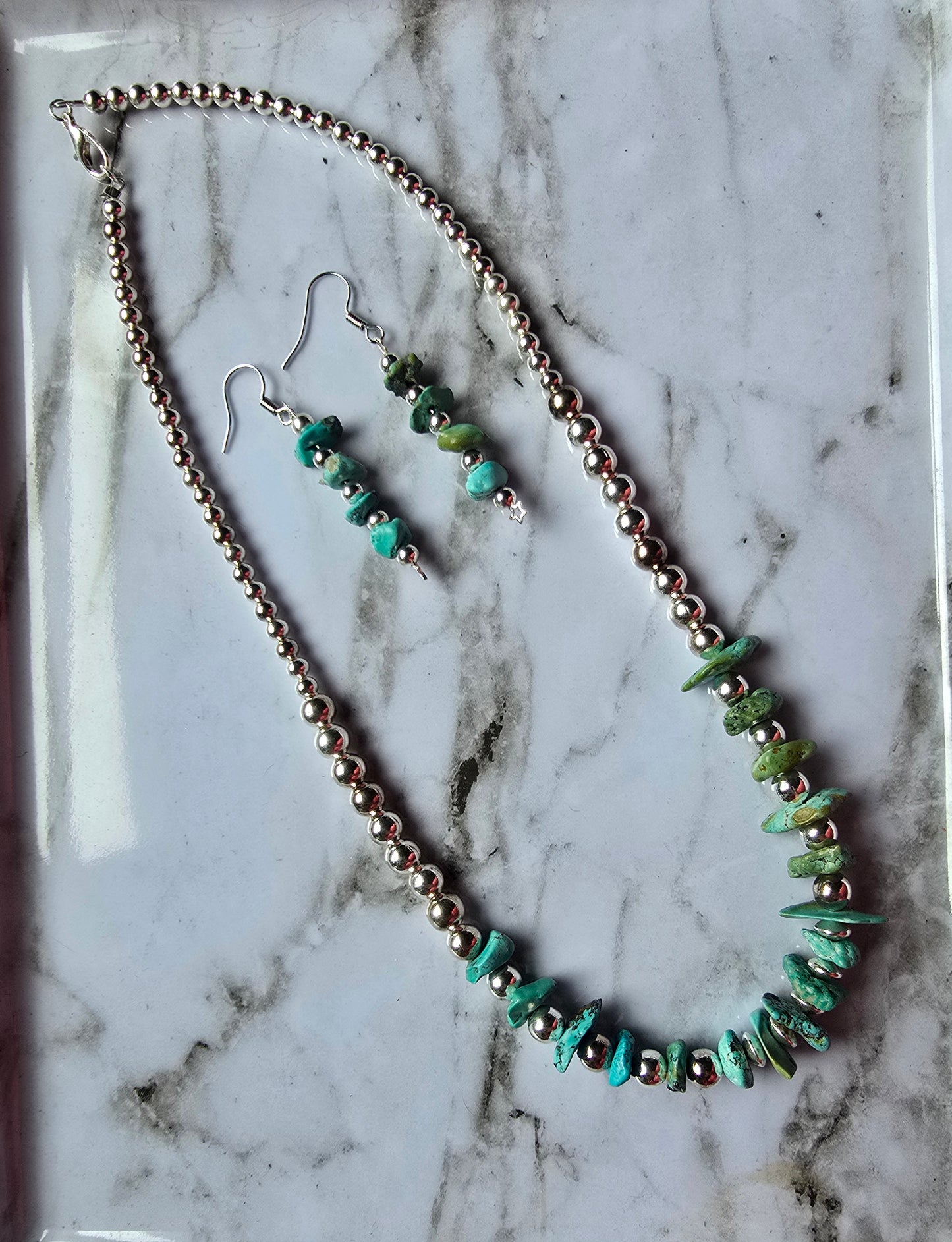 Turquoise & Silver SET