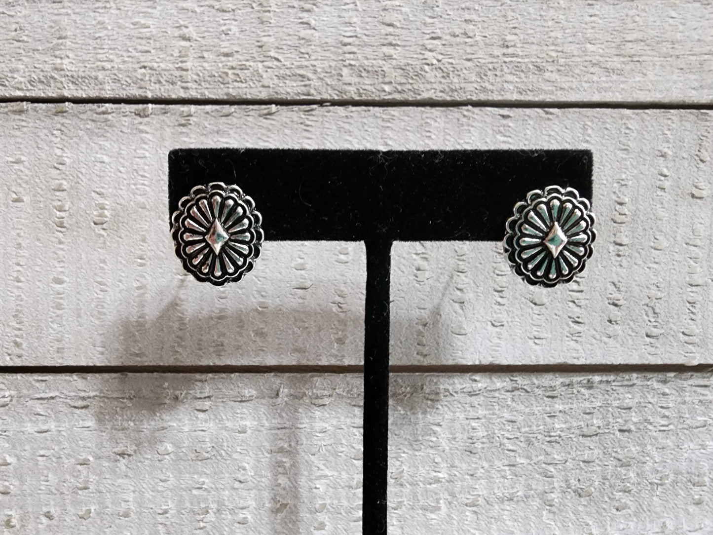 Stud Concho Earrings