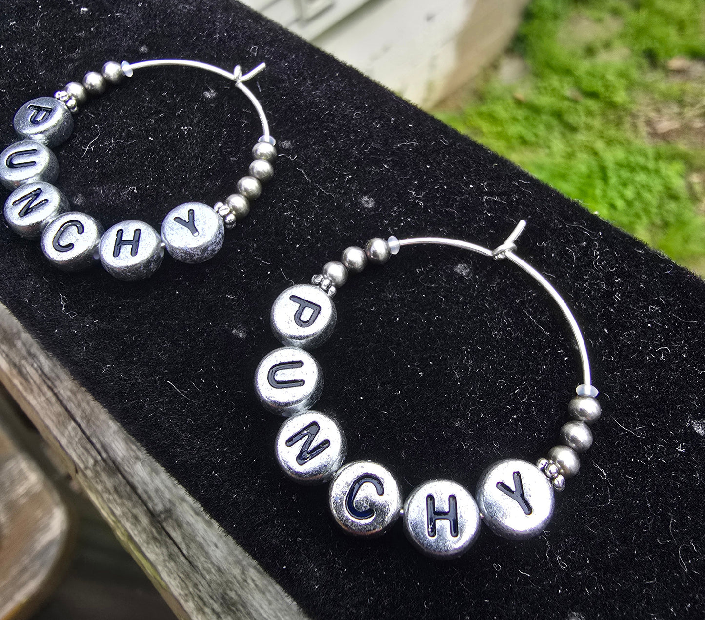 "Punchy" Hoop Earrings
