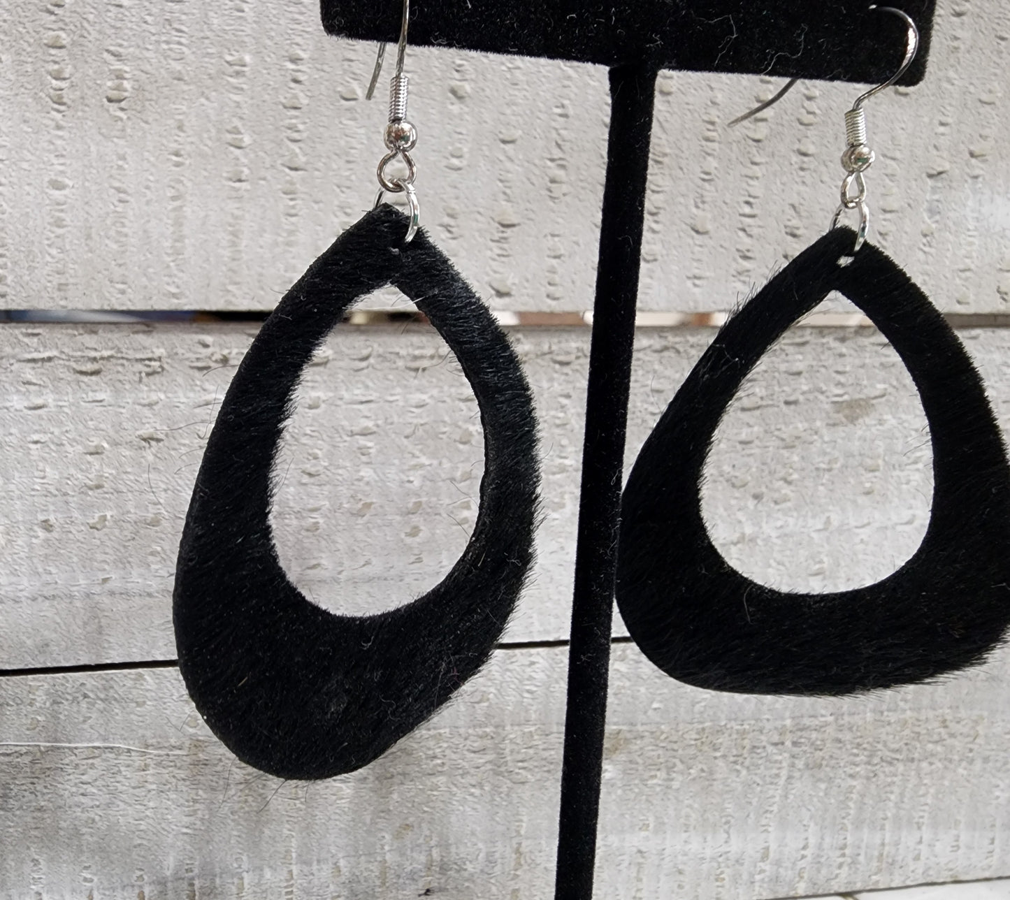 Cowhide Cutout Earrings